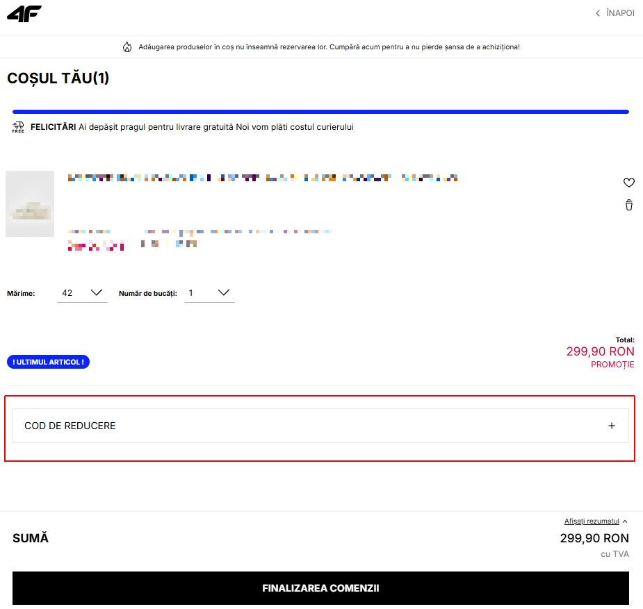 cod reducere 4f