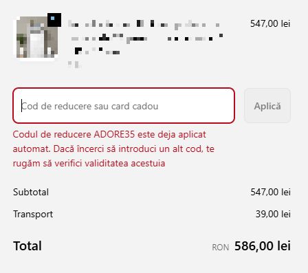 adore home valabilitate cod reducere