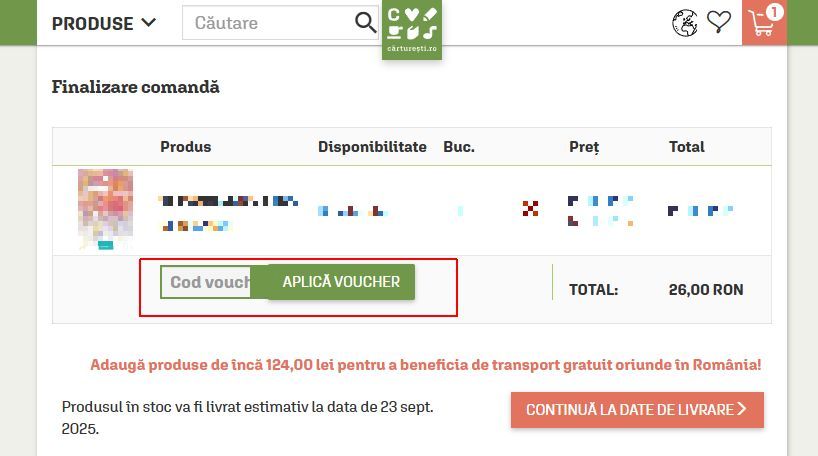cod reducere carturesti