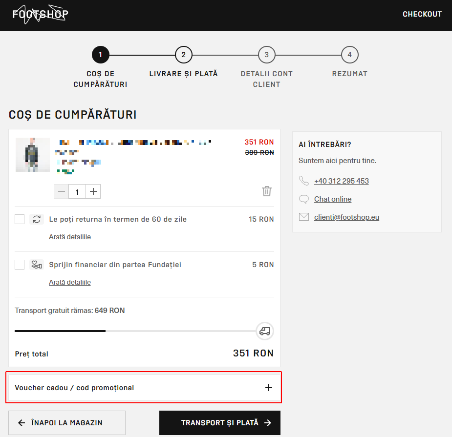 cod reducere footshop