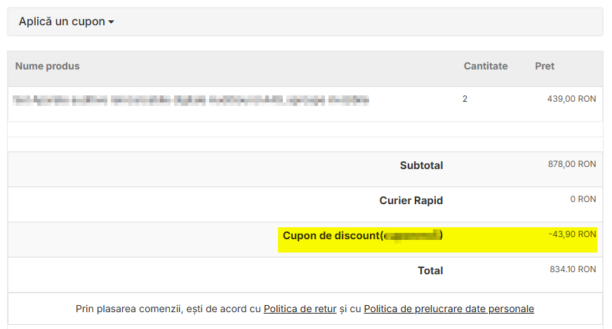 cupon de discount