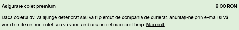 asigurare colet