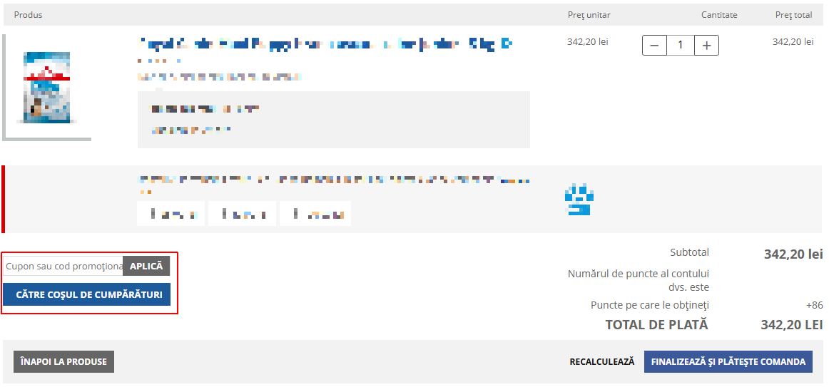 cod reducere fera