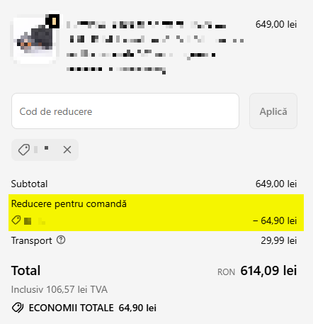 cod aplicat