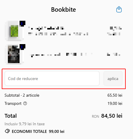 cod reducere bookbite