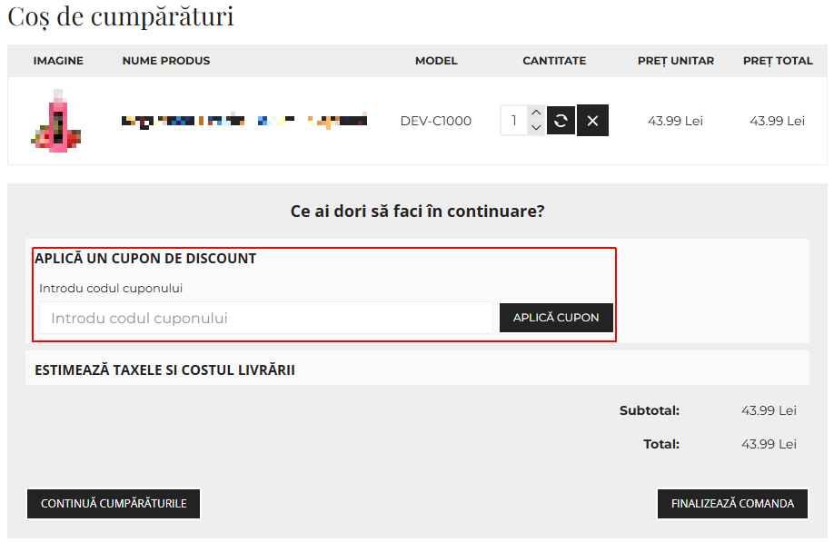 cod reducere everin