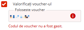 voucher nu a fost gasit