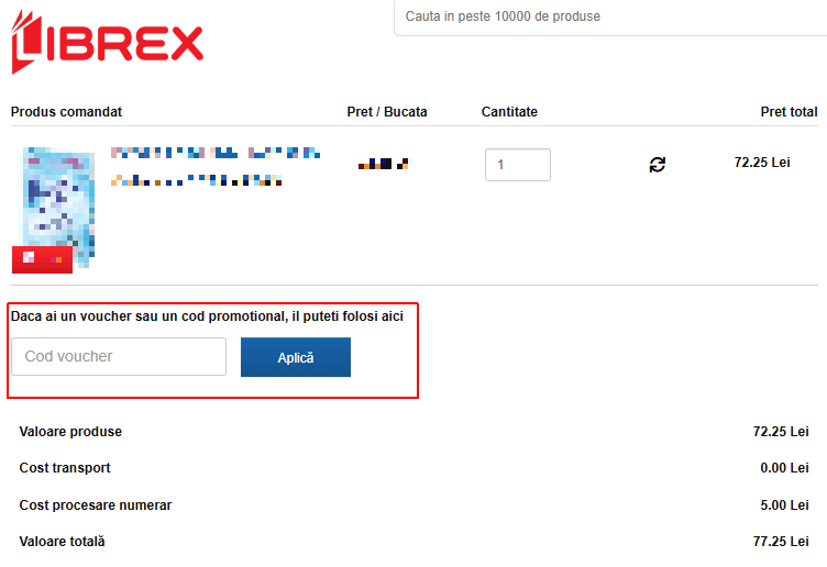 cod reducere librex
