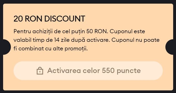 20 ron discount