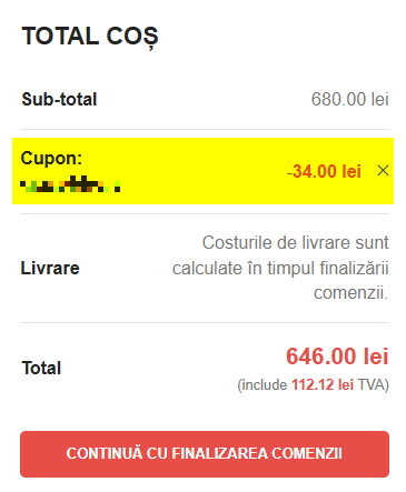 reducere aplicata