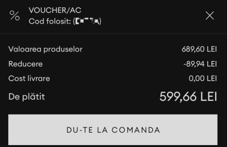 reducere aplicata in answear app