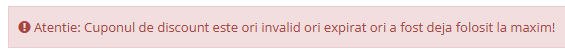 codul este invalid