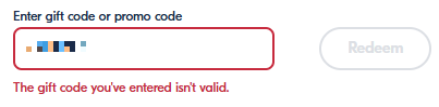 cod invalid