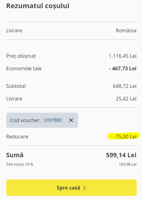 reducere aplicata