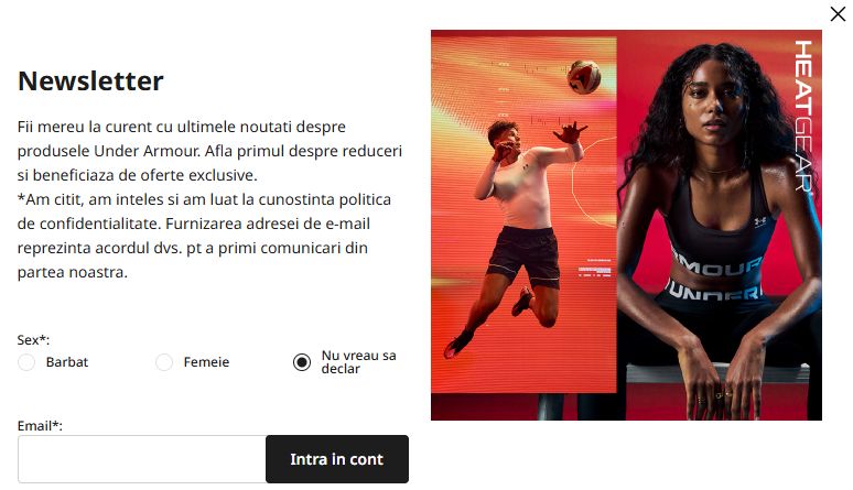 newsletter underarmour