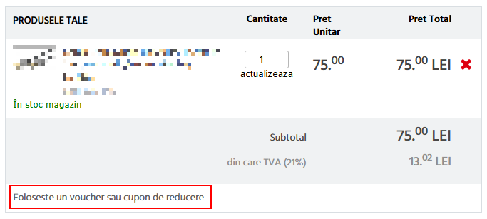 cod reducere conectica