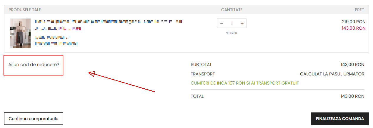 cod reducere portul romanesc