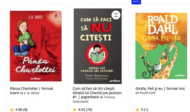 carti populare la editura arthur