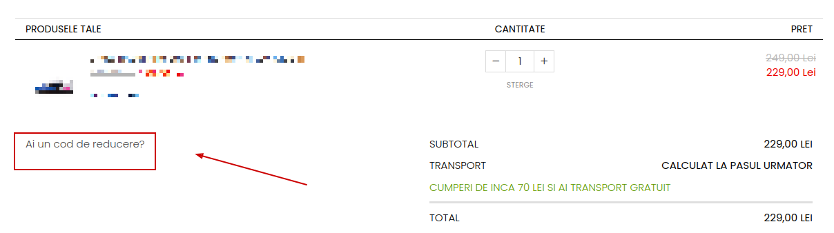 cod reducere field