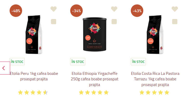 cafea etolia proaspat prajita