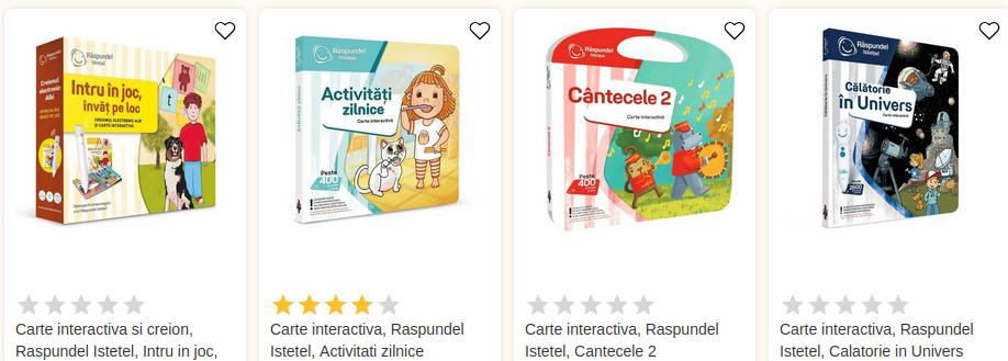 carti interactive cu creion raspundel istetel