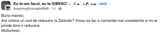 cod reducere zalando lounge facebook