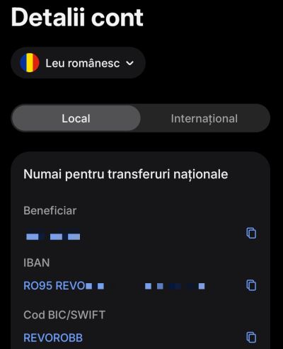 detalii cont revolut