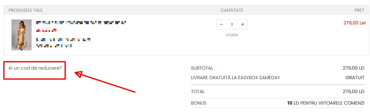 cod reducere amura
