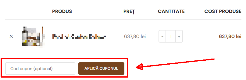 cod cupon la sebi acasa